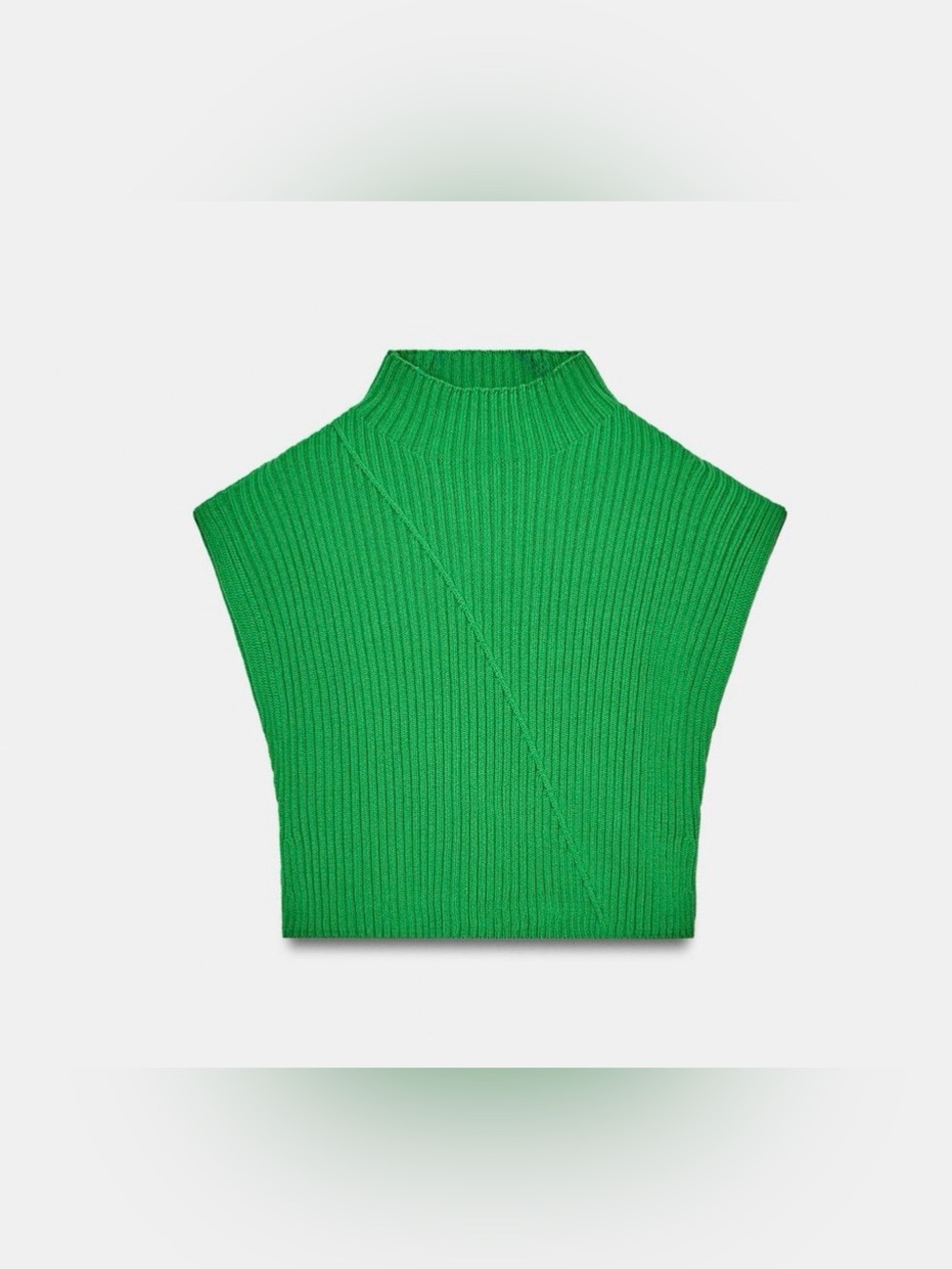 ZARA RIB KNIT VEST NWT
Size: S * Color: Green
High collar